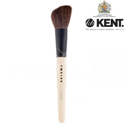 Kent Twelve Angled Contour Blusher Brush Четка за руж, скосена с естесвен косъм