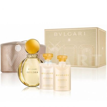 Bvlgari Goldea Eau de Parfum 90ml + Body Milk 75ml + Shower Gel 75ml + Несесер дамски комплект