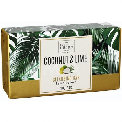 Scottish Fine Soaps Coconut & Lime Creamy Cleansing Bar 220g Сапун с кокосово масло
