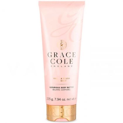 Grace Cole England Vanilla Blush & Peony Luxurious Body Butter 225ml Луксозен крем-масло за тяло