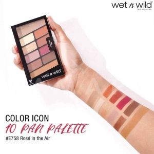 Wet n Wild Color Icon Eyeshadow 10 Pan Palette 758 Rose in the Air Палитра сенки за очи