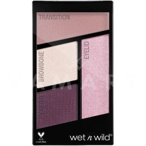 Wet n Wild Color Icon Eyeshadow Quad 4 Палитра сенки за очи 344 Petalette