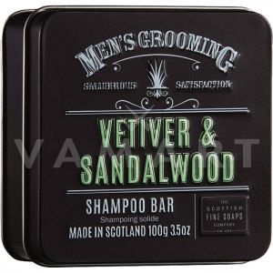 Scottish Fine Soaps Vetiver & Sandalwood Shampoo bar 100g Луксозен сапун-шампоан за мъже