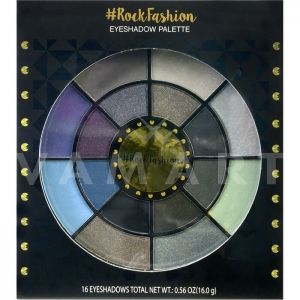 Markwins International Rock Fashion Eyeshadow palette Палитра сенки за очи 16 цвята