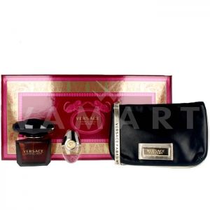Versace Crystal Noir Eau de Toilette 90ml + Eau de Toilette 10ml + Black & Gold Несесер дамски комплект