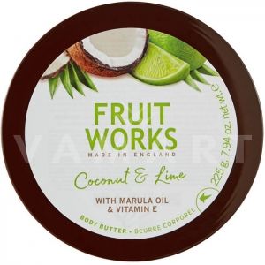Grace Cole Fruit Works Coconut & Lime Body Butter 225g Масло за тяло