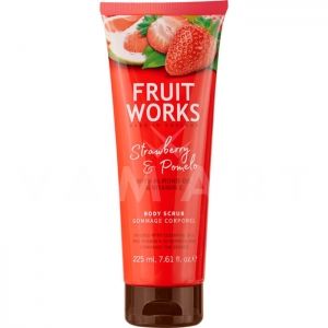 Grace Cole Fruit Works Strawberry & Pomelo Body Scrub 225ml Скраб за тяло