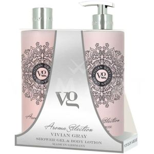 Vivian Gray Aroma Selection Lotus & Rose Body Lotion 500ml + Shower gel 500ml