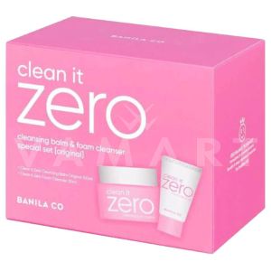 Banila Co Clean it Zero Cleansing Balm Original Почистващ балсам за лице 100ml + Foam Cleanser Почистваща пяна 30ml Комплект за почистване на лице