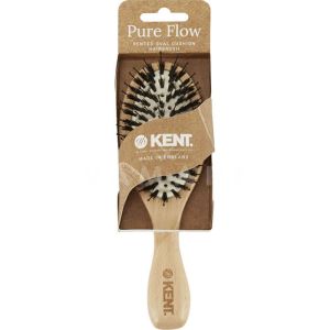 Kent Hair Brush Pure Flow Vented Oval Cushion Bristle Nylon Mix LPF1 Вентилирана овална четка за коса