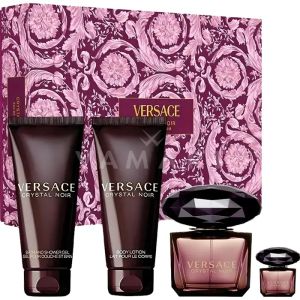Versace Crystal Noir Eau de Parfum 90ml + Body Lotion 100ml + Bath & Shower Gel 100ml + Eau De Parfum 5ml