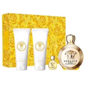 Versace Eros Pour Femme Eau de Parfum 100ml + Body Lotion 100ml + Shower Gel 100ml + Eau de Parfum 5ml дамски комплект