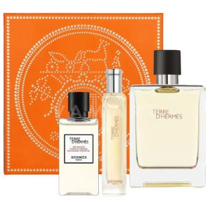 Hermes Terre d'Hermes Eau de Toilette 100ml + Shower Gel 40ml + Eau de Toilette 15ml мъжки комплект 