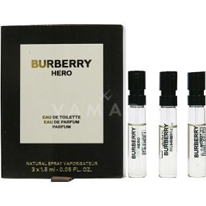 Burberry Hero Eau De Toilette, Eau De Parfum, Parfum 3 x 1.5ml мъжки