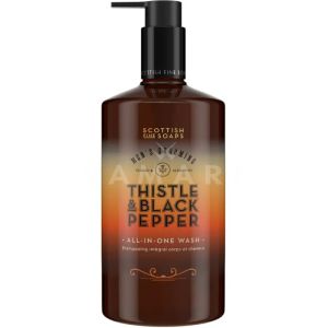 Scottish Fine Soaps Thistle & Black Pepper All In One Wash 500ml Измиващ гел 3 в 1, за лице, коса и тяло