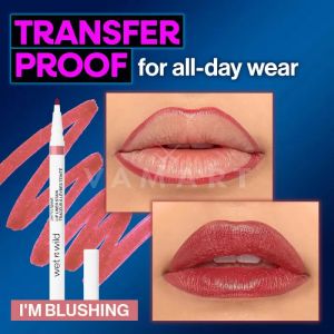 Wet n Wild Perfect Pout Lip Liner Stain 6698 Im Blushing, Молив за устни с пигментен ефект и прецизен апликатор 