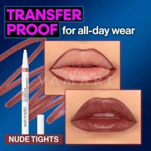 Wet n Wild Perfect Pout Lip Liner Stain 6816 Nude Tights, Молив за устни с пигментен ефект и прецизен апликатор 