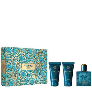 Versace Eros Eau De Toilette 50ml + Shower Gel 50ml + Aftershave Balm 50 ml мъжки комплект