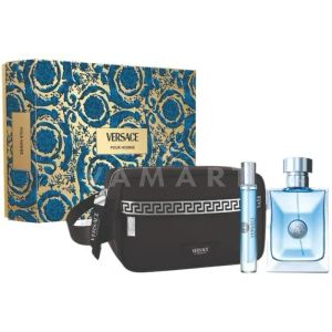 Versace Pour Homme Eau De Toilette 100ml + Eau de Toilette 10ml + Несесер мъжки комплект