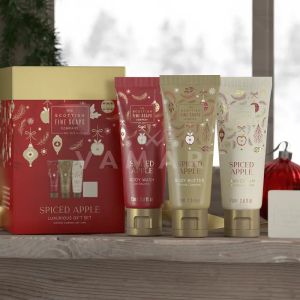 Scottish Fine Soaps Spiced Apple Luxurious Gift Set Козметичен комплект за тяло 4 продукта